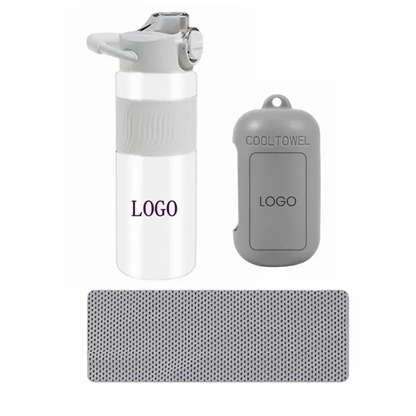 Sport Water Bottle & Cooling Towel Set