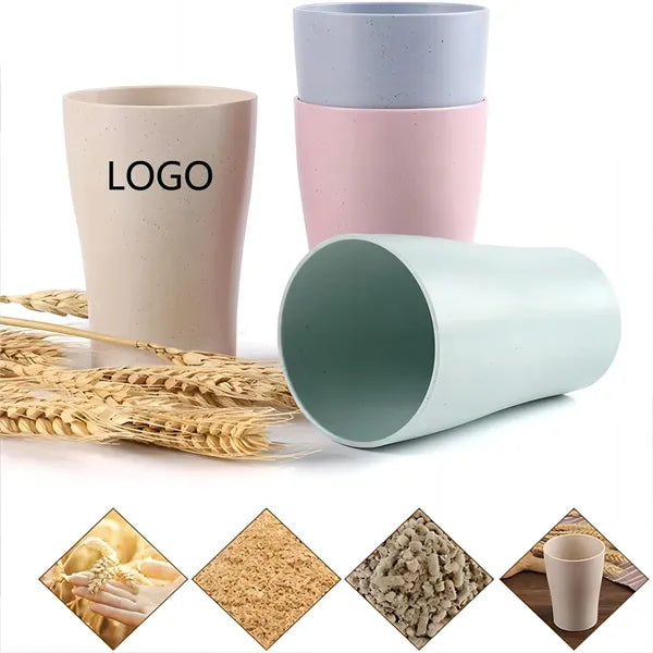 10oz Wheat Straw Toothbrush Cup