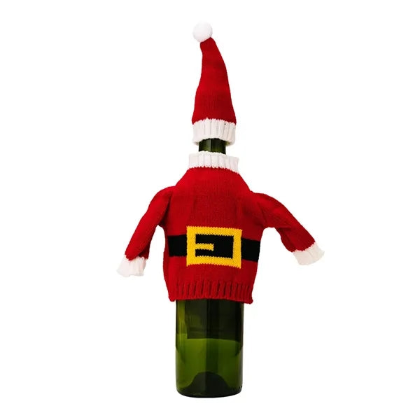 Knitted Sweater Christmas Wine Bottle Cover