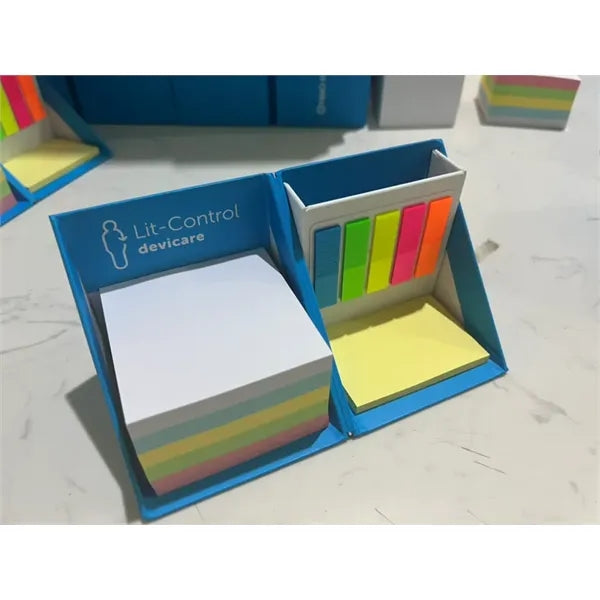 Foldable Sticky Note Index Tabs Cube, Pen holder