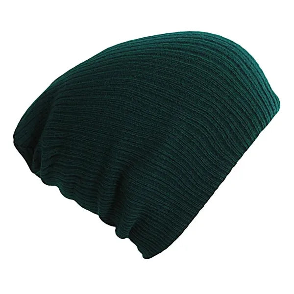 Solid Color Warm Knit Hat Custom Logo