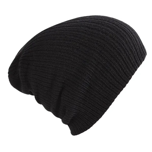 Solid Color Warm Knit Hat Custom Logo