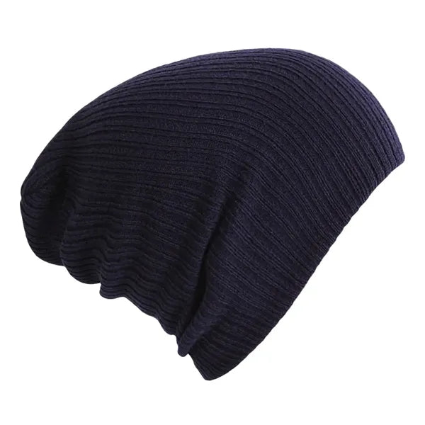 Solid Color Warm Knit Hat Custom Logo