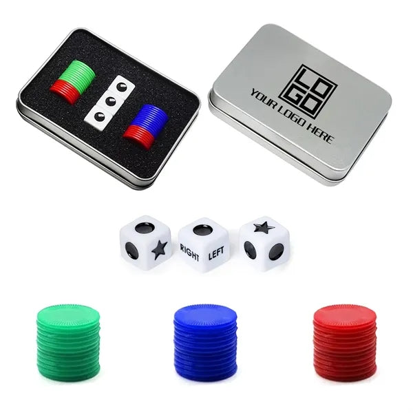 Right Left Center Dice Game Set