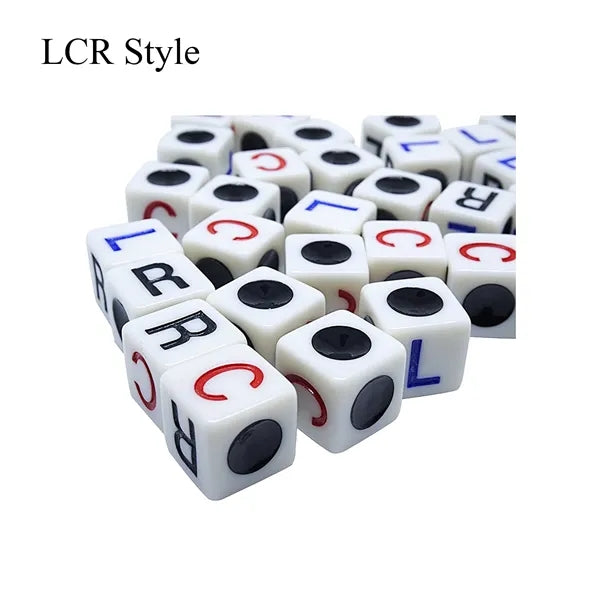 Right Left Center Dice Game Set