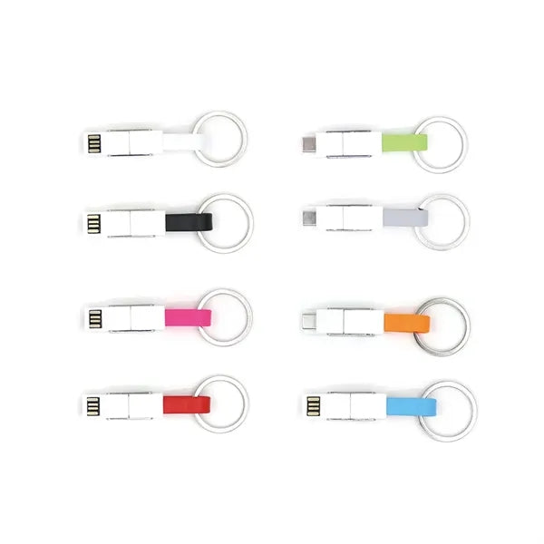 3 In 1 Magnetic Keychain USB Charging And Data Cable For IPh
