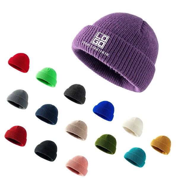 Ribbed Knitted Cuff Beanie