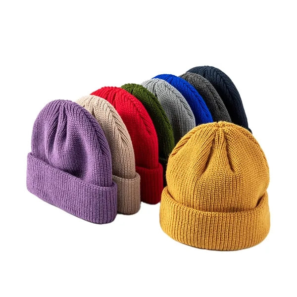 Ribbed Knitted Cuff Beanie