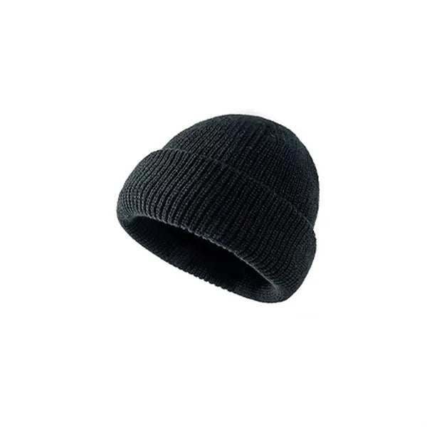 Ribbed Knitted Cuff Beanie