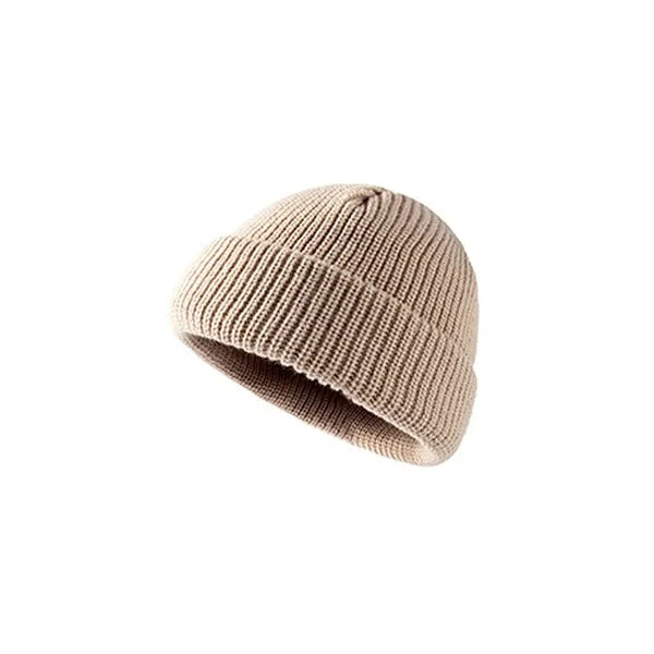 Ribbed Knitted Cuff Beanie
