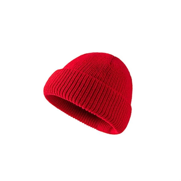 Ribbed Knitted Cuff Beanie
