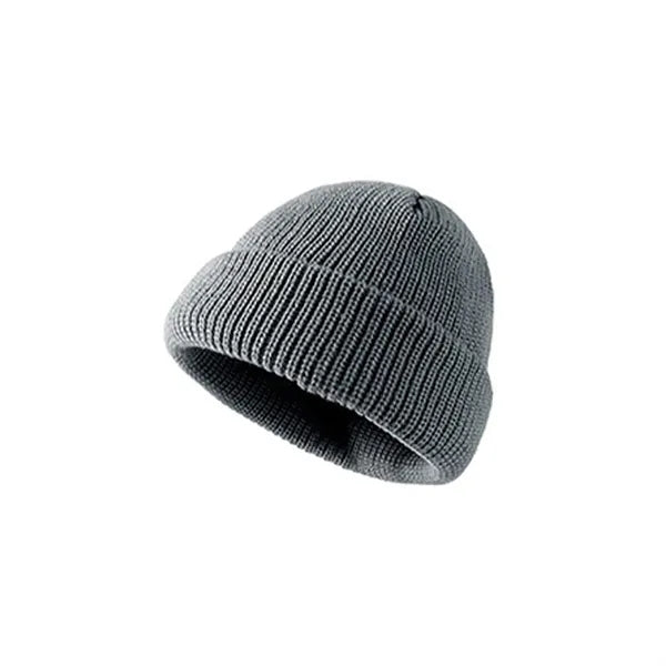 Ribbed Knitted Cuff Beanie