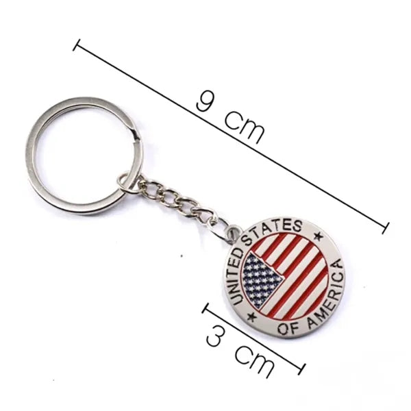 US Flag Keychain
