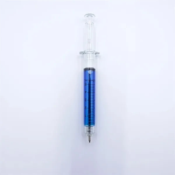 Syringe Shaped Ballpoint Pen with Scale