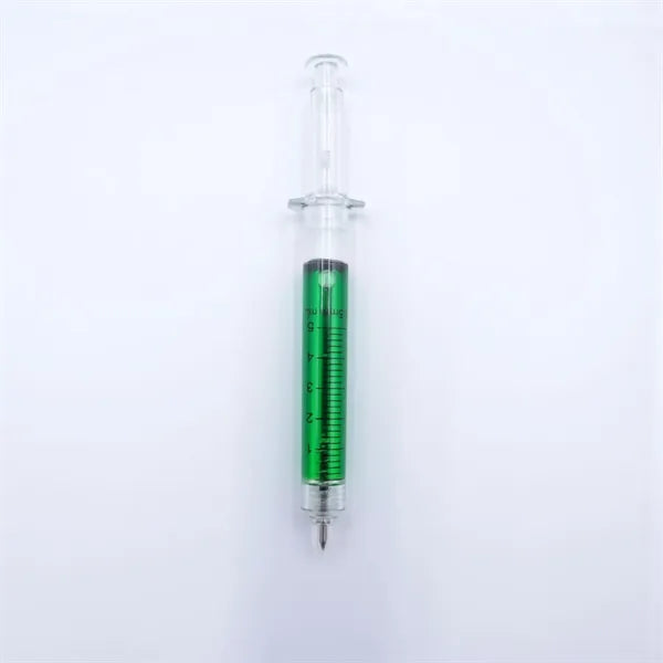 Syringe Shaped Ballpoint Pen with Scale