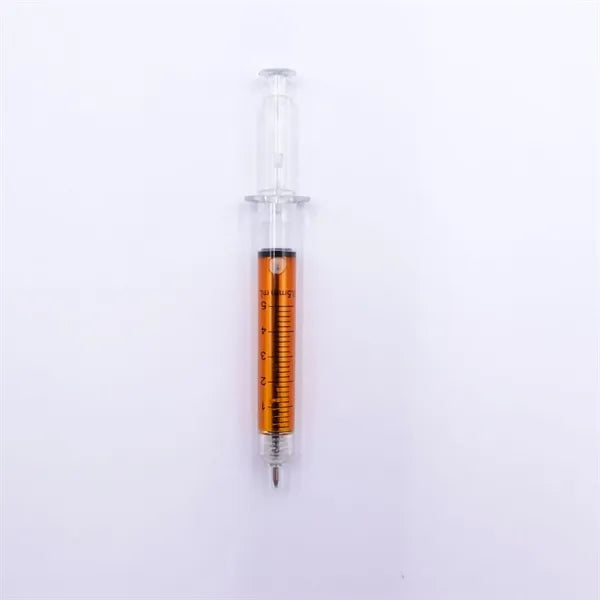 Syringe Shaped Ballpoint Pen with Scale