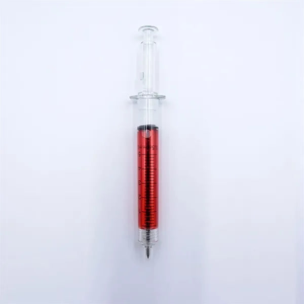 Syringe Shaped Ballpoint Pen with Scale