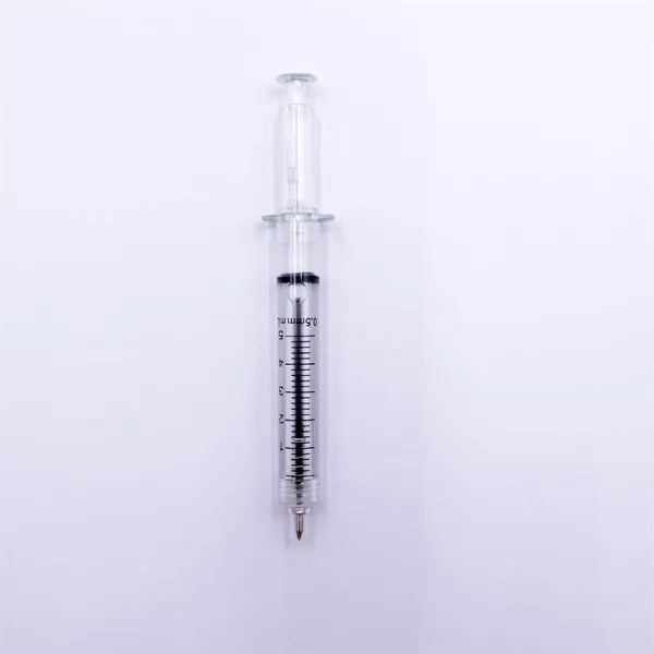 Syringe Shaped Ballpoint Pen with Scale