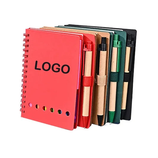 Spiral Notebook With Sticky Notes