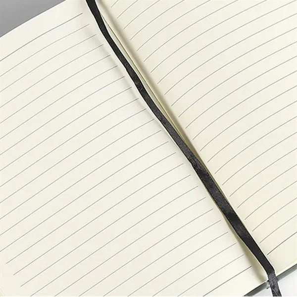 A5 Bamboo PU Notebook with Elastic Band & Pen Loop