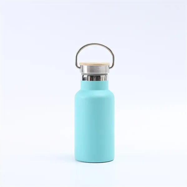 350ml Stainless Steel Sport Water Bottle with Bamboo Lid