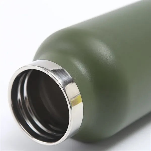 350ml Stainless Steel Vacuum Flask with Bamboo Lid