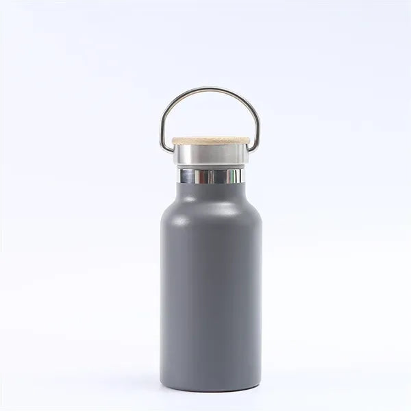350ml Stainless Steel Vacuum Flask with Bamboo Lid