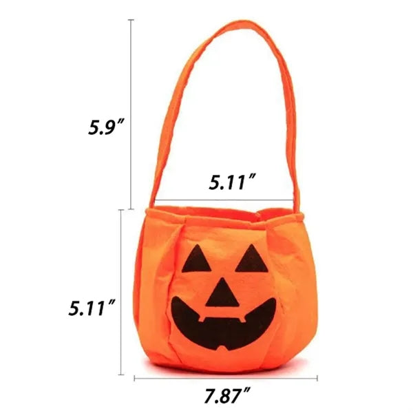 Halloween Candy Nonwoven Smile Three dimensional Pumpkin Bag