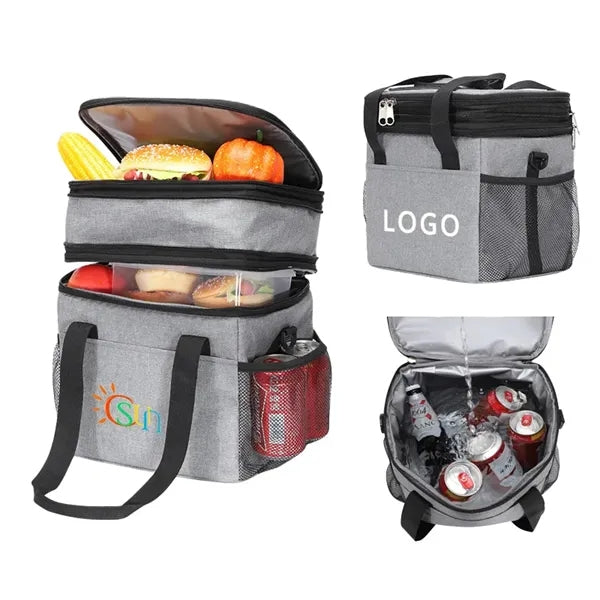 Double Deck Cooler Bags For Picnic