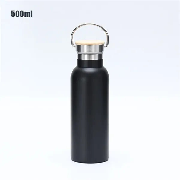 500ml Stainless Steel Vacuum Flask with Bamboo Lid