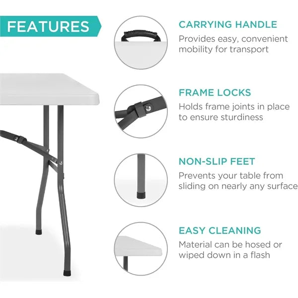 6ft Plastic Folding Table