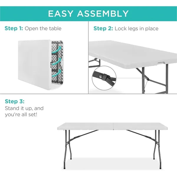 6ft Plastic Folding Table