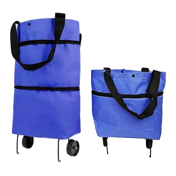 Foldable Shopping Bag Cart Trolley with Wheels