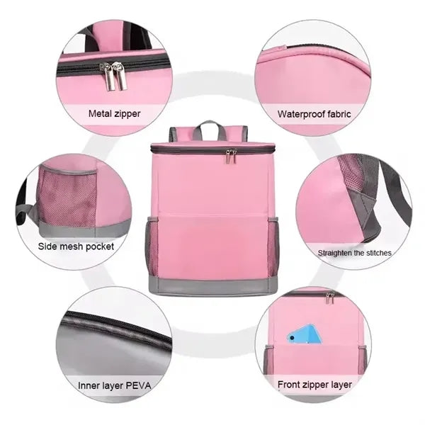 Travel Lunch Bag Waterproof Insulated Cooler Backpack