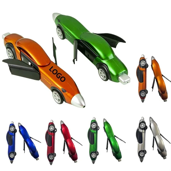 Door-openable Pull Back Car Ballpoint Pen