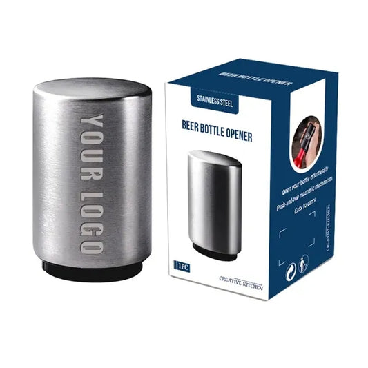 Stainless Steel Push Down-Pop Off Beer Bottle Opener