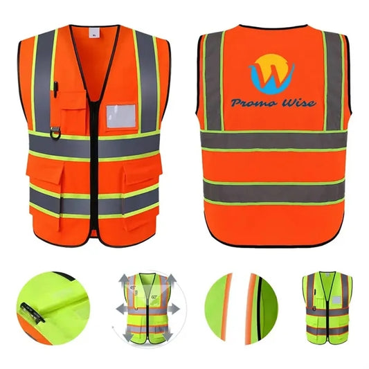 High Visibility Safety Vest with Reflective Strips