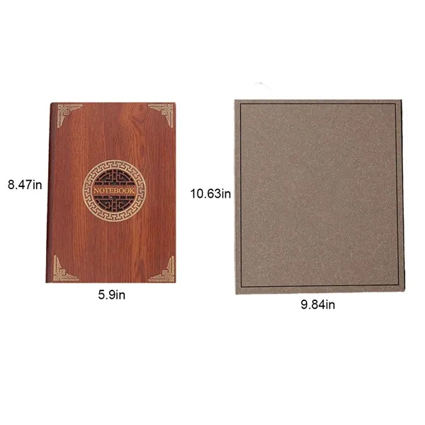 A5 Wooden Journal Notebook Pen Gift Box