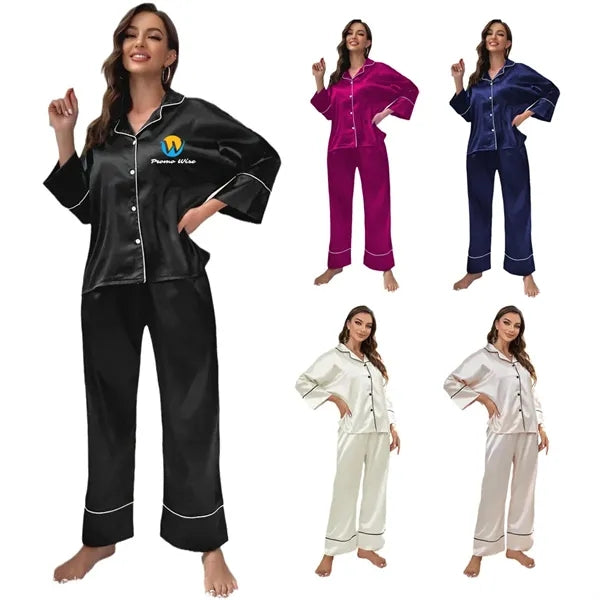 Women Long Sleeved Pajama Suit