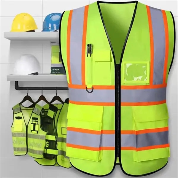 High Visibility Safety Vest with Reflective Strips