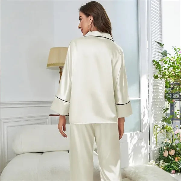Women Long Sleeved Pajama Suit