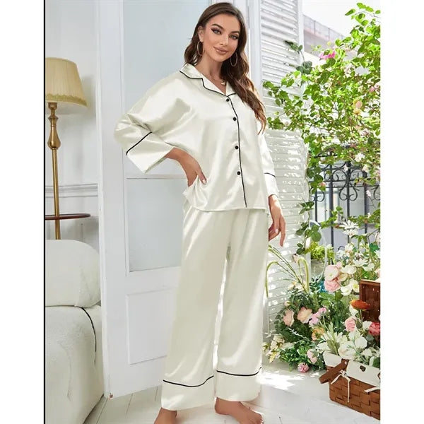 Women Long Sleeved Pajama Suit
