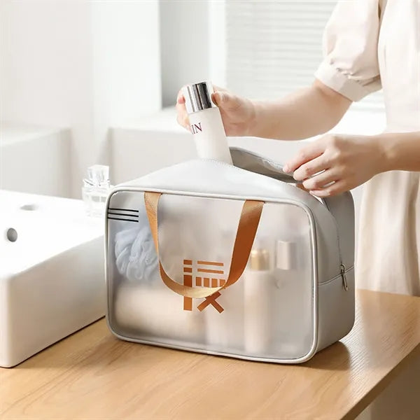 PU Travel Toiletry Bag Waterproof Cosmetic Organizer