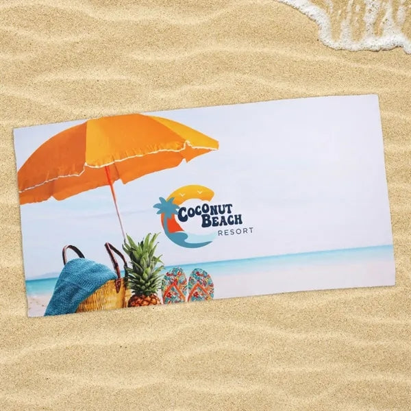62" x 32" Sublimated Beach Towel