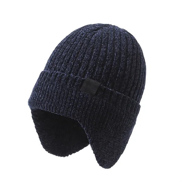 Hand Knit Earflap Hats Skull Cap Gifts for Lover