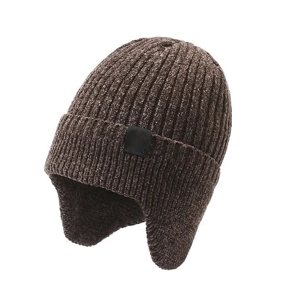 Hand Knit Earflap Hats Skull Cap Gifts for Lover