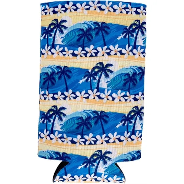 Sublimated Full Color Neoprene 16 oz Can Cooler.