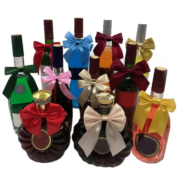 Wine Bottle Ribbon Bow Tie