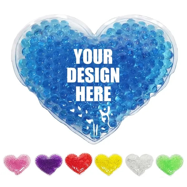 Gel Tekbeads Hot/Cold Pack Chill Patch round lip heart shape