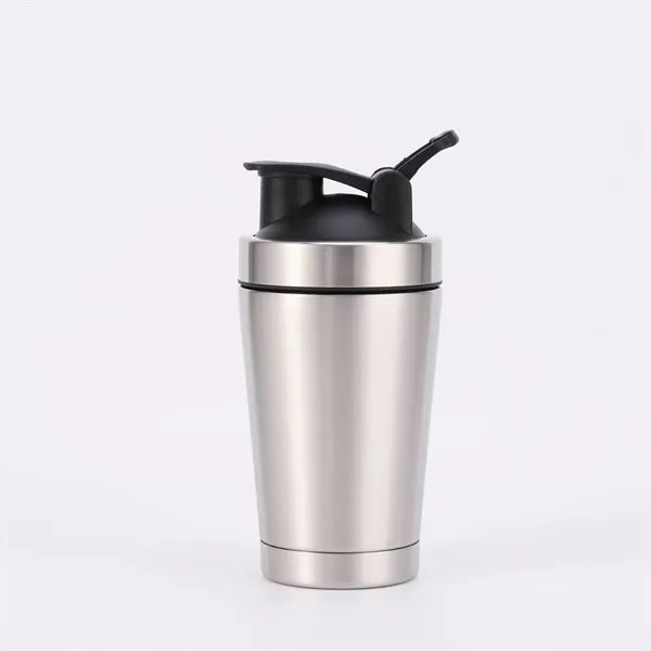 500ml Stainless Steel Protein Shaker Water Bottle with Ball